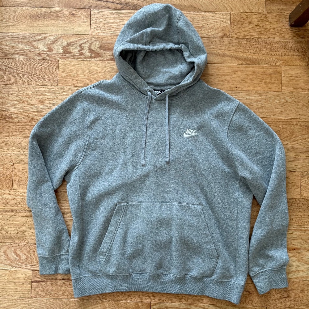 Nike Heathered grey hoodie